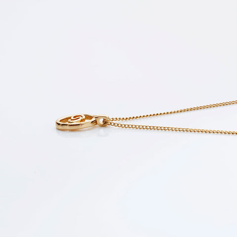 Christian Dior CD logo Necklace gold WS21769