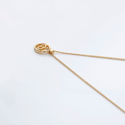 Christian Dior CD logo Necklace gold WS21769