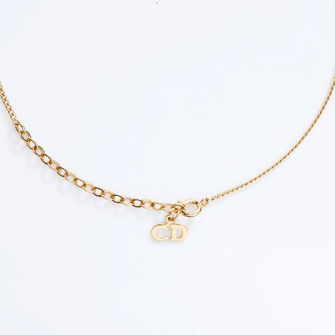Christian Dior CD logo Necklace gold WS21769