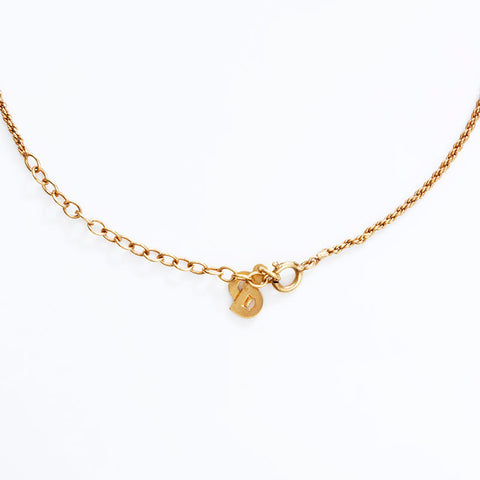 Christian Dior CD logo Necklace gold WS21770