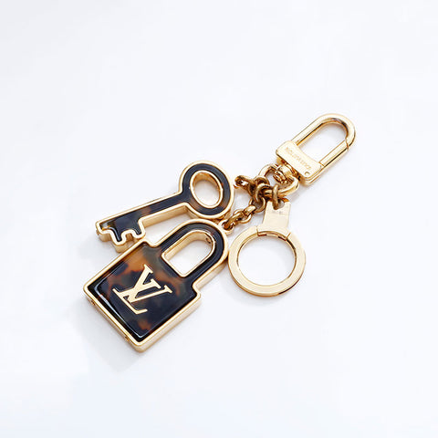 LOUIS VUITTON Porte-Clés Confidence 2012 key ring gold WS21772