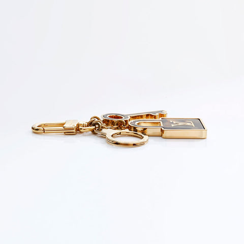 LOUIS VUITTON Porte-Clés Confidence 2012 key ring gold WS21772