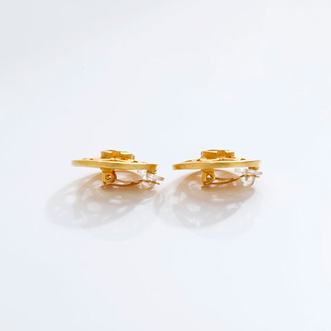 CHANEL 95P 1995 Round COCO Mark Earring gold WS21773