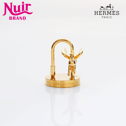 HERMES 2007 Limited Edition Cadena Arne Pegasus Entrez Dans La Danse! key ring gold WS21774