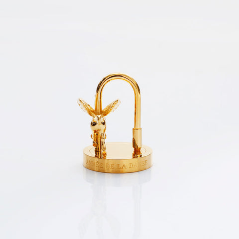 HERMES 2007 Limited Edition Cadena Arne Pegasus Entrez Dans La Danse! key ring gold WS21774