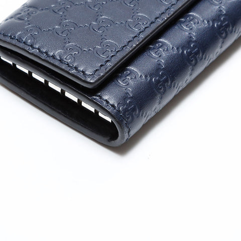 Porte-clés GUCCI GG Shima 6 lignes noir WS21776