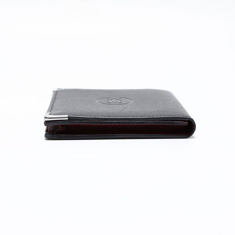 CARTIER leather Card Case black WS21777