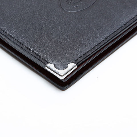 CARTIER leather Card Case black WS21777