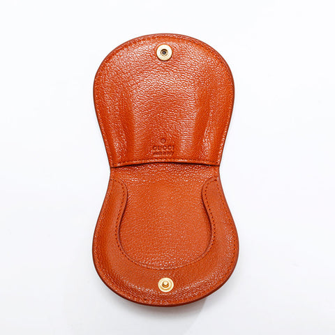 GUCCI Leather Interlocking Coin case Brown WS21778