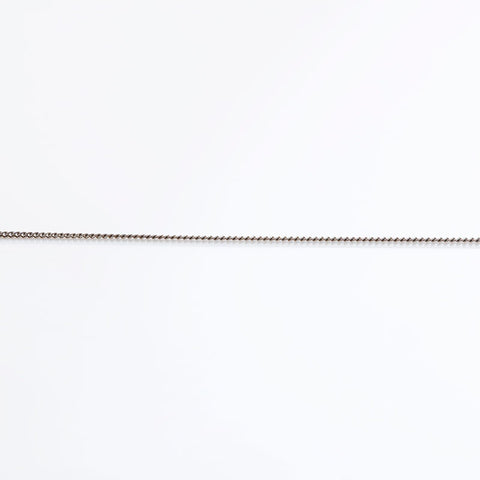 CHANEL 04P 2004 COCO Mark Heart Necklace Silver WS21784