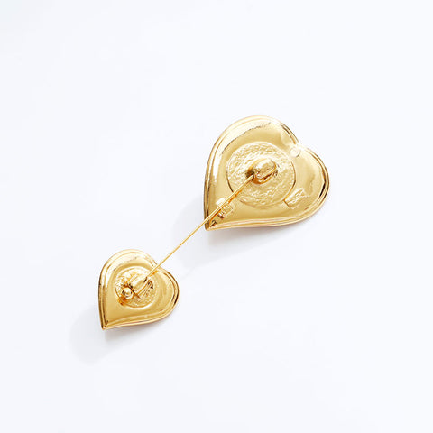 YVES SAINT LAURENT Rhinestone Brooch gold WS21787