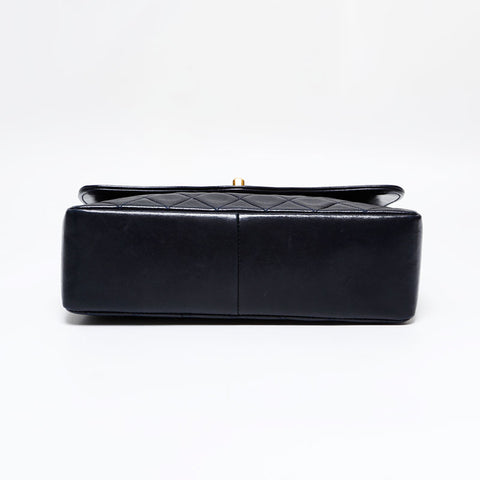 CHANEL No. 1 1989-1991 Matelasse with lambskin pouch Shoulder Bag Navy WS21791