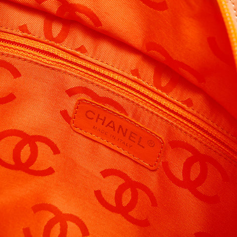 CHANEL 10 Series 2005-2006 Matelasse Cambon Line Large Tote Handbag beige WS21794