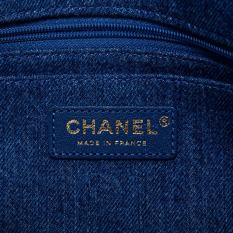 CHANEL 28th series 2019 Egyptian Hieroglyphs Shoulder Bag blue WS21798