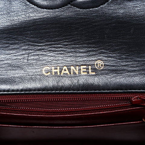 CHANEL Mini Matelasse Single Flap Shoulder Bag black WS21799