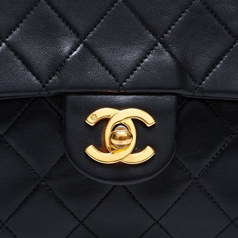 CHANEL Mini Matelasse Single Flap Shoulder Bag black WS21799