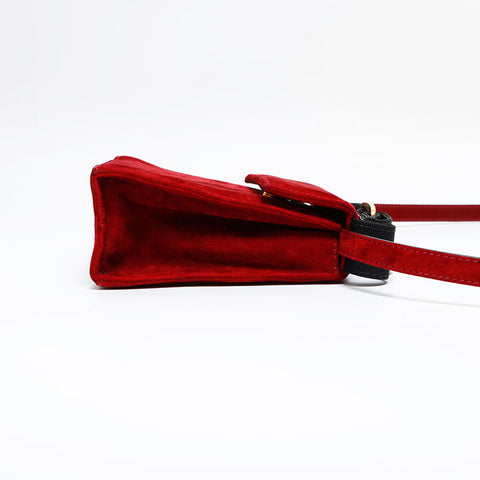 Salvatore Ferragamo Valabo Medium Top Handle 2-Way Shoulder Bag Red WS21804