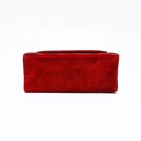 Salvatore Ferragamo Valabo Medium Top Handle 2-Way Shoulder Bag Red WS21804
