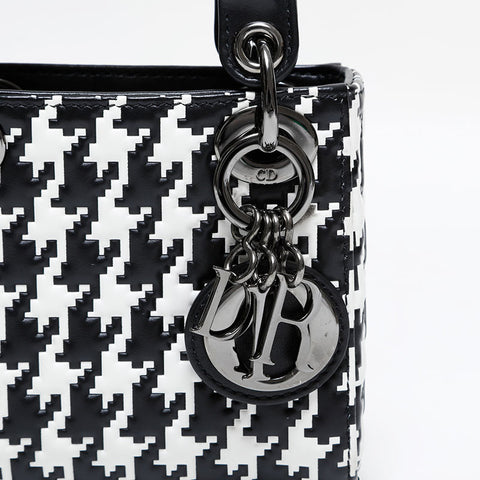 Christian Dior 2017 Micro Lady Dior Handbag Black White WS21806