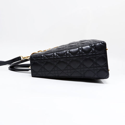 Christian Dior Lady Dior Canage 2WAY Handbag black WS21807