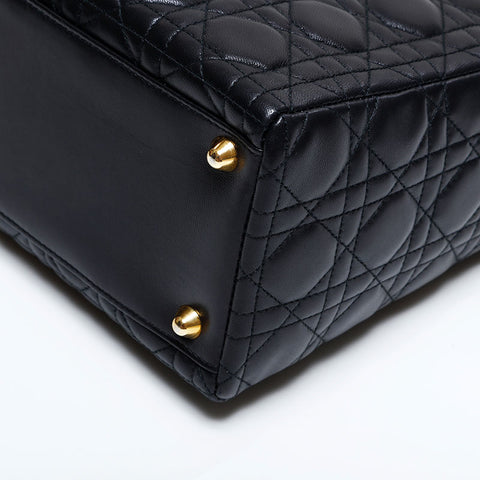 Christian Dior Lady Dior Canage 2WAY Handbag black WS21807