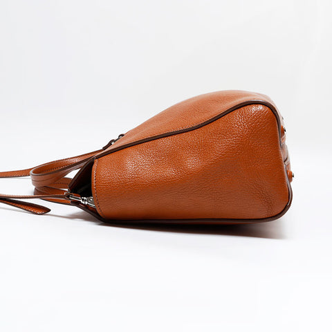 Miu Miu Leather 2way Handbag Brown WS21809