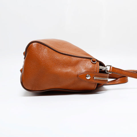 Miu Miu Leather 2way Handbag Brown WS21809