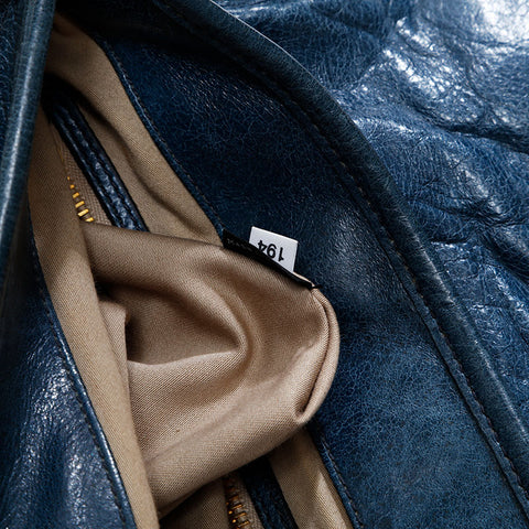 Miu Miu Matelasse Leather 2way Shoulder Bag blue WS21811