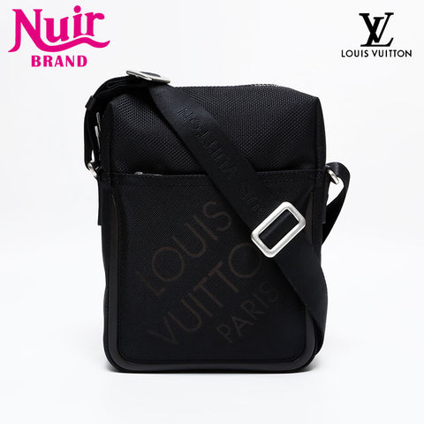 LOUIS VUITTON Damier Geant Citadin Noir 2005 Shoulder Bag black WS21812