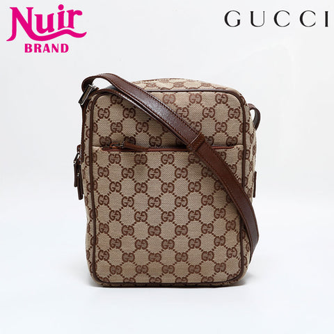 GUCCI GG canvas Shoulder Bag beige WS21813