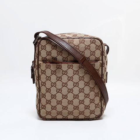 GUCCI GG canvas Shoulder Bag beige WS21813