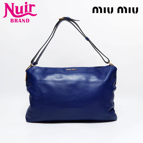 Miu Miu leather Shoulder Bag blue WS21814