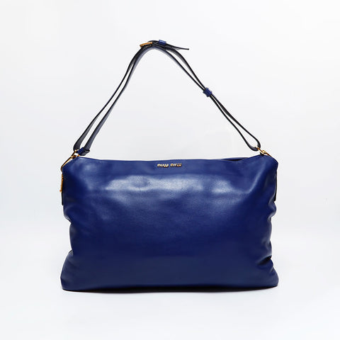 Miu Miu leather Shoulder Bag blue WS21814