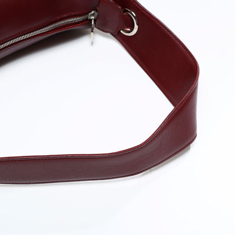 CARTIER leather one belt Shoulder Bag Red WS21815