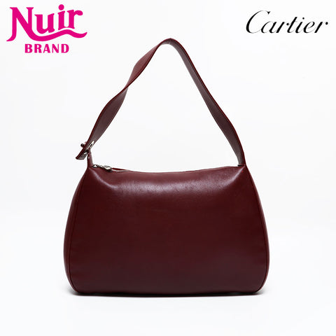 CARTIER leather one belt Shoulder Bag Red WS21815