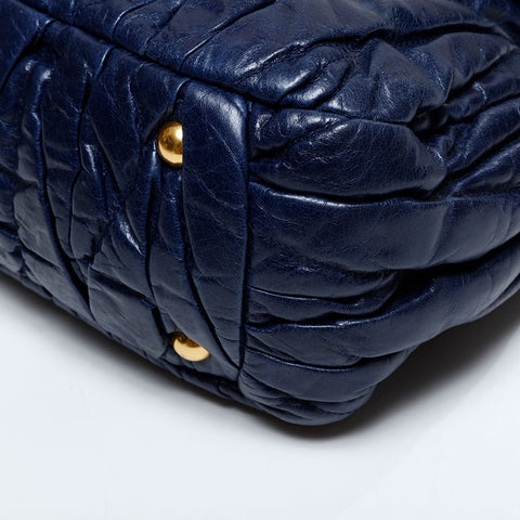 Miu Miu Materasse Shoulder Bag Navy WS21816