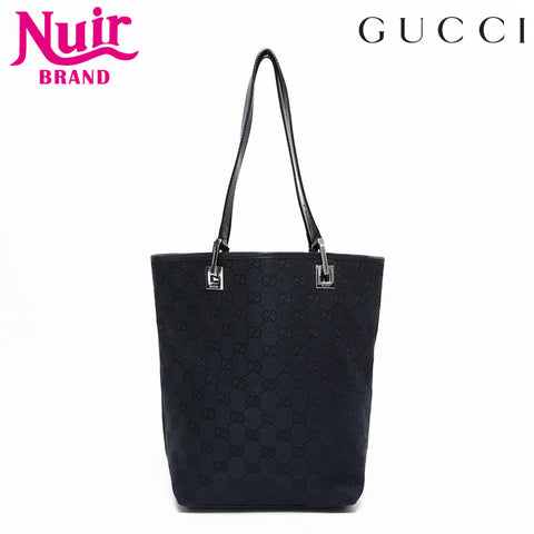 GUCCI GG Canvas Mini Tote Handbag black WS21817