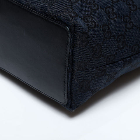 GUCCI GG Canvas Mini Tote Handbag black WS21817