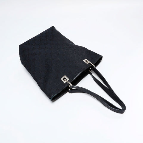GUCCI GG Canvas Mini Tote Handbag black WS21817