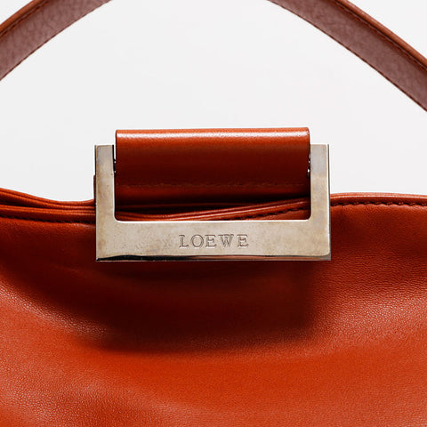 LOEWE leather one belt Shoulder Bag Brown WS21819