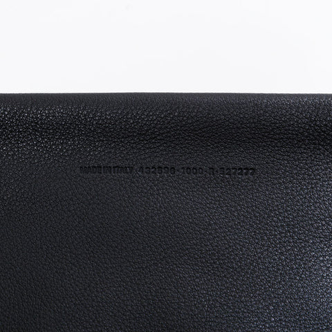 BALENCIAGA paper leather Handbag black WS21820