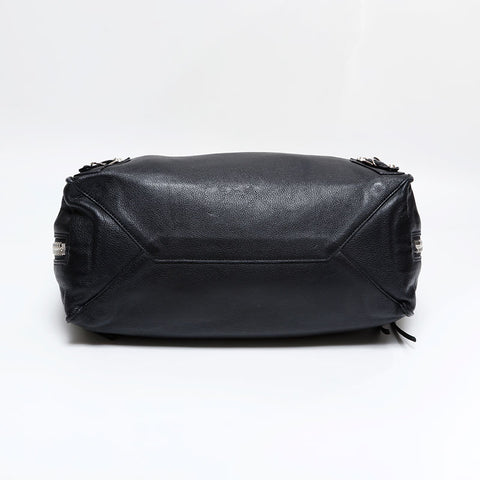 BALENCIAGA paper leather Handbag black WS21820