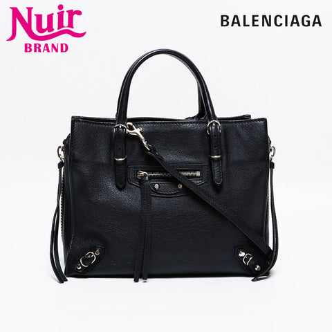 BALENCIAGA Paper Mini 2way Shoulder Bag black WS21823