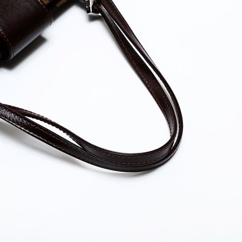 FENDI Zucca Mamma Canvas Handbag Brown WS21824