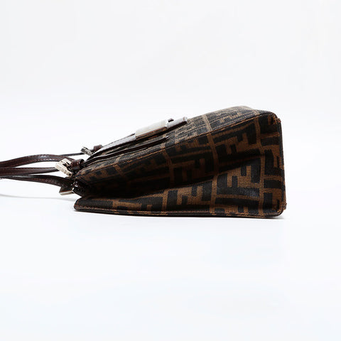 フェンディ FENDI ズッカ マンマ キャンバス ハンドバッグ ブラウン WS21824