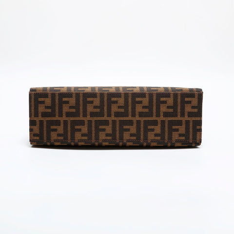 フェンディ FENDI ズッカ マンマ キャンバス ハンドバッグ ブラウン WS21824