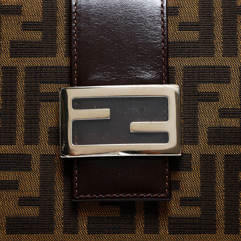 フェンディ FENDI ズッカ マンマ キャンバス ハンドバッグ ブラウン WS21824