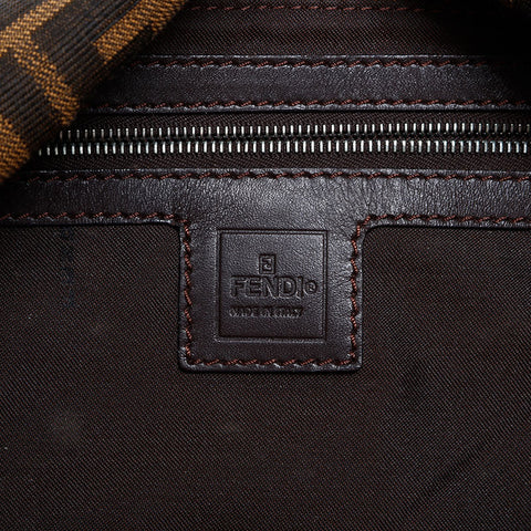 極美品 フェンディ FENDI ズッカ マンマ ショルダーバッグ ブラウン WS21825