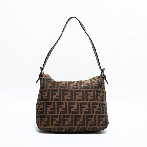 極美品 フェンディ FENDI ズッカ マンマ ショルダーバッグ ブラウン WS21825