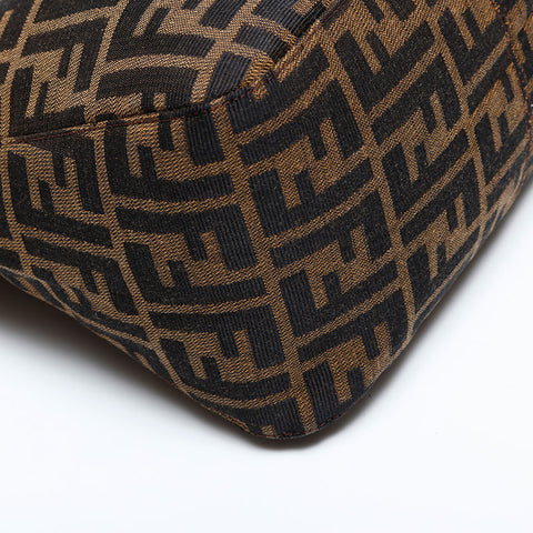 極美品 フェンディ FENDI ズッカ マンマ ショルダーバッグ ブラウン WS21825